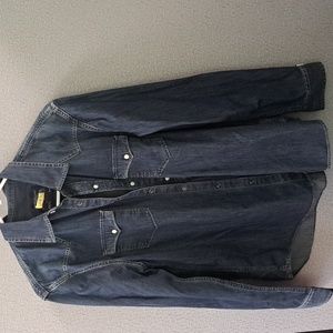 American Eagle Denim Western Pearl Snap Vintage Fit Work Shirt